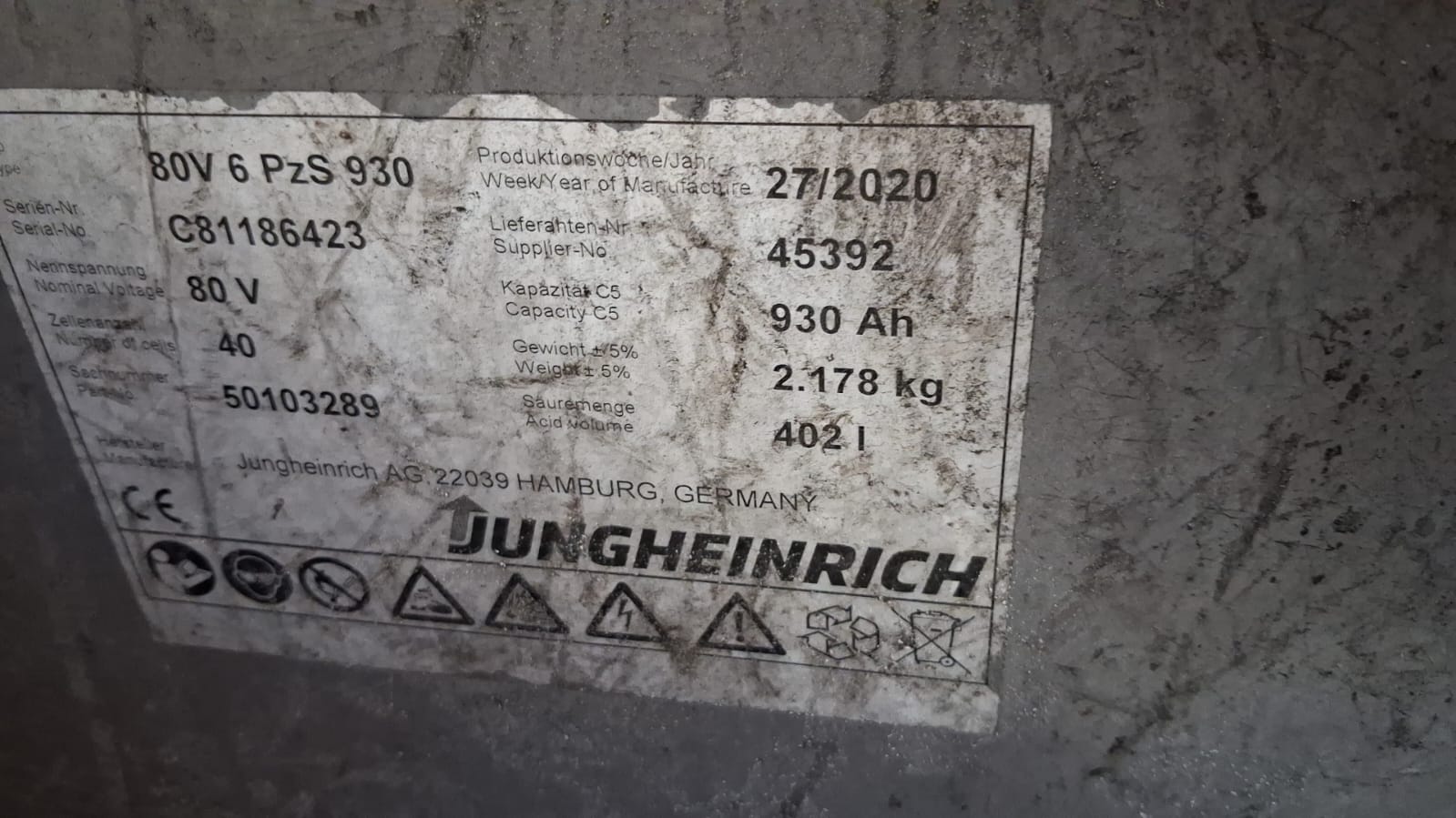 Muletto Elettrico Jungheinrich EFG 550s – 2020 – 4.990 kg _ 6