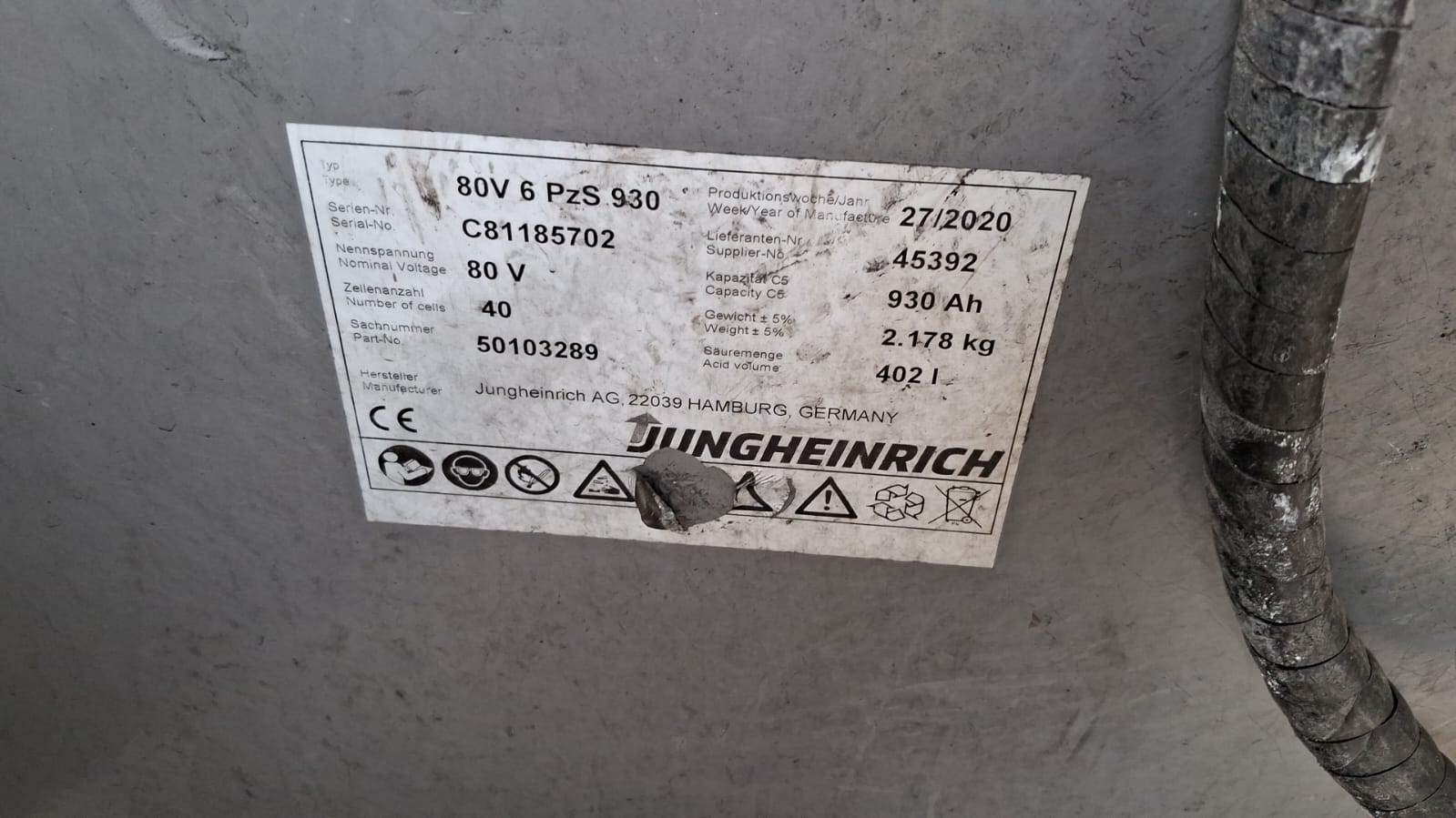 Muletto Elettrico Jungheinrich EFG 550s – 2020 – 4.990 kg – 5 m 0003