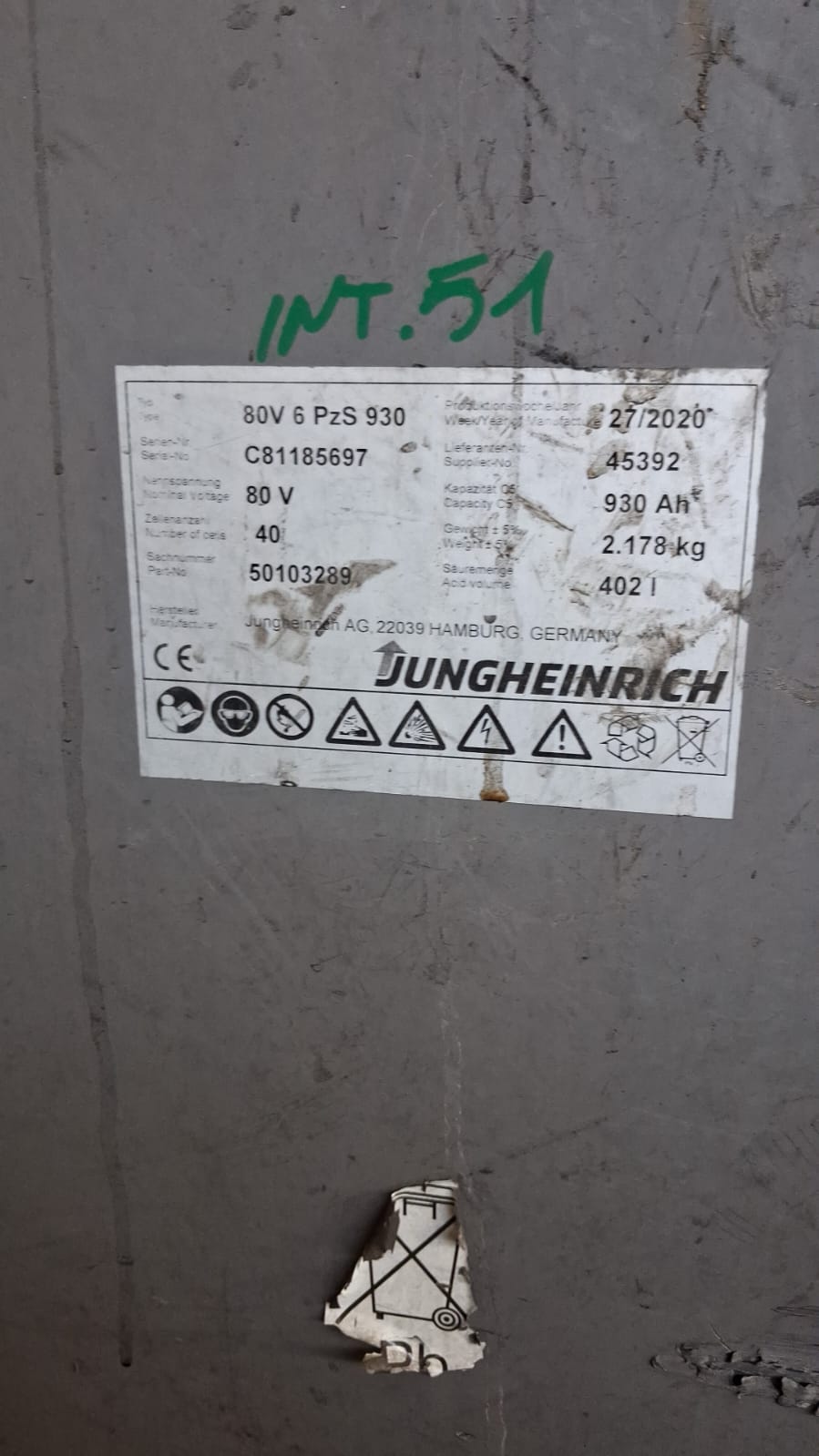 Muletto elettrico Jungheinrich EFG 550s – 6928 _ 0001