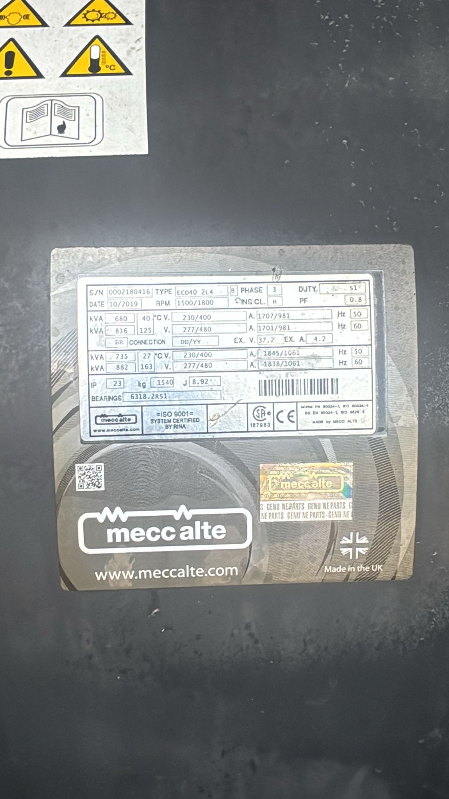 Generatore Atlas Copco QIS 700 - 12